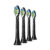 Philips Sonicare W Optimal Black Standard sonic toothbrush heads HX6064/11 4-pack