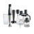 BRAUN Hand Blender MQ 7087X, 1000W, 1.5L Food processor bowl, ActiveBlade, SmartSpeed, Inox/Black